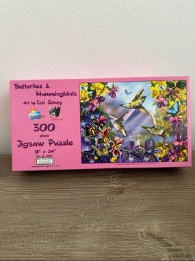 SunsOut  300-Piece Jigsaw Puzzle - Bright Pink Box